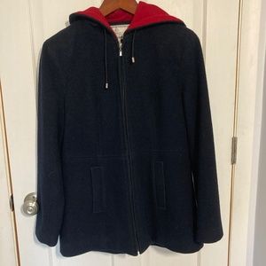 Women’s navy wool coat